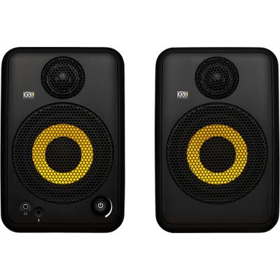 KRK GOAUX4 4-inch Powered Portable Studio Monitor (Pair) Black