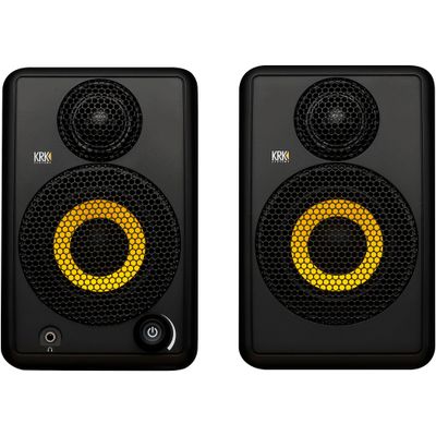 KRK GOAUX3 3-inch Powered Portable Studio Monitor (Pair) Black
