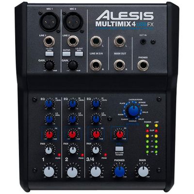 Alesis MultiMix 4 USB FX 4-Channel Mixer with Effects & USB Audio Interface Alesis MultiMix 4 USB FX 4-Channel Mixer with Effects & USB Audio Interface
