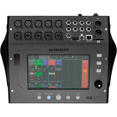 Allen & Heath CQ-12T Digital Mixer With 7-inch Touchscreen and Bluetooth Connectivity