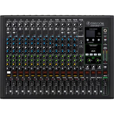 Mackie Onyx16 16-Channel Premium Analog Mixer With Multi-Track USB And Bluetooth Mackie Onyx16 16-Channel Premium Analog Mixer With Multi-Track USB And Bluetooth