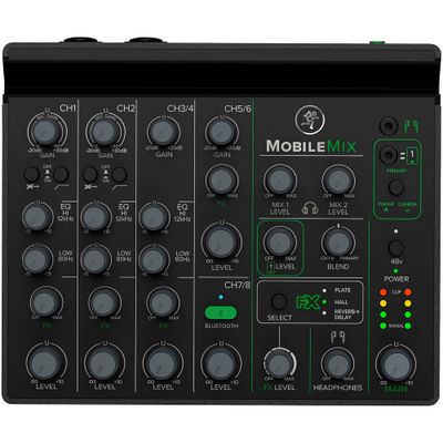 Mackie MobileMix 8-Channel USB-Powerable Mixer for A/V Production, Live Sound & Streaming