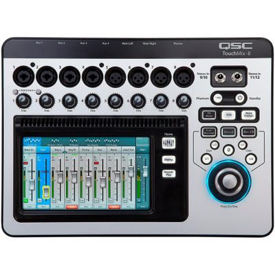 QSC TouchMix-8 8-Channel Compact Digital Mixer QSC TouchMix-8 8-Channel Compact Digital Mixer
