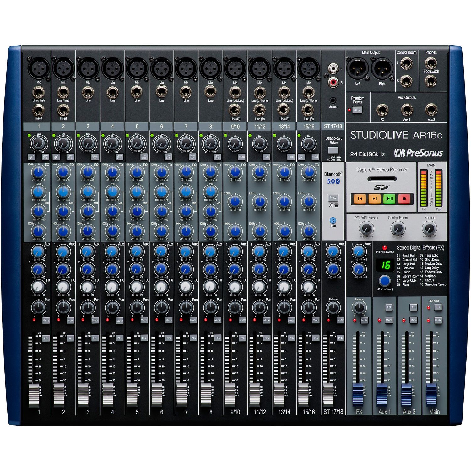 PreSonus StudioLive AR16c 16-Channel Hybrid Digital/Analog Performance Mixer