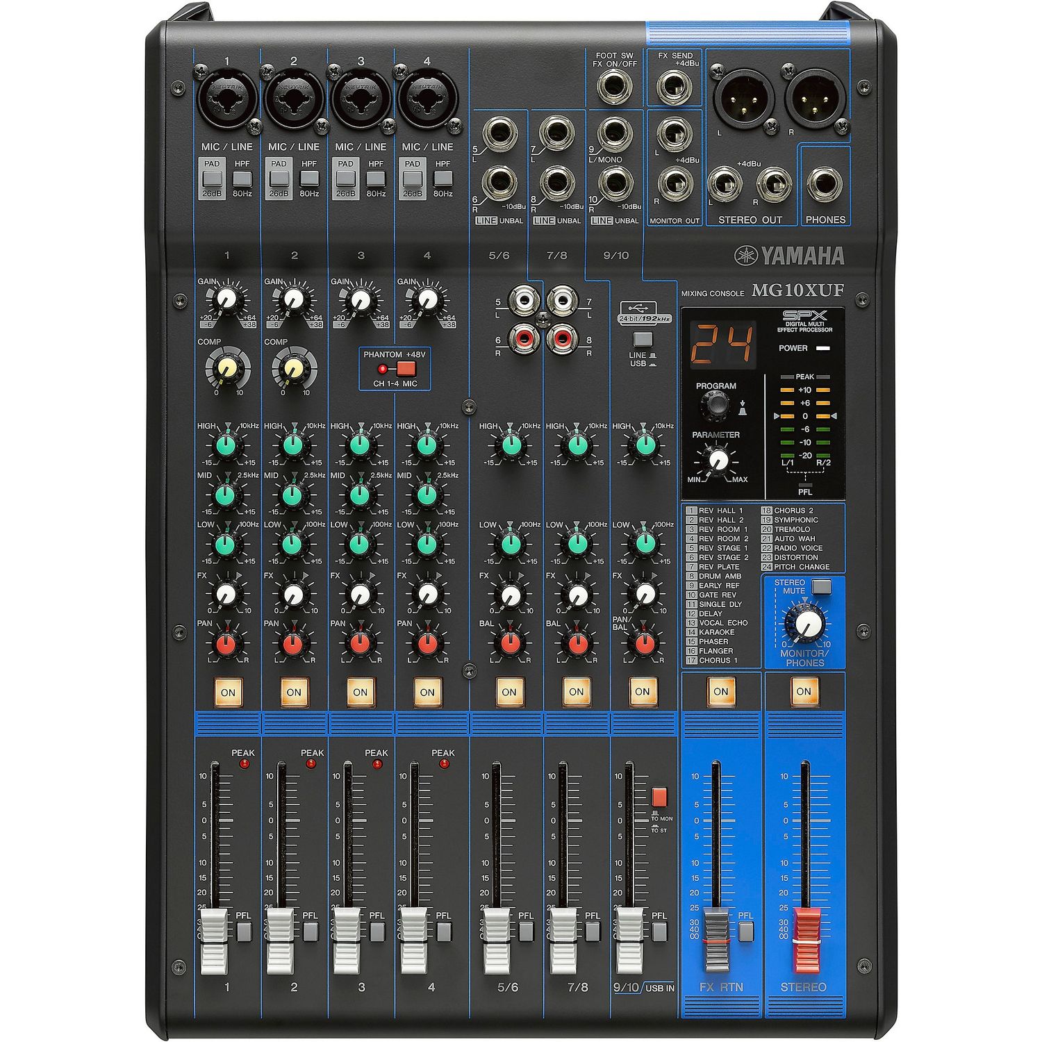 Yamaha MG10XUF 10-Channel Analog Mixer