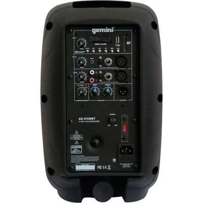 Gemini AS-2108BT 8-inch 500W Powered Loudspeaker With Bluetooth