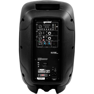 Gemini AS-2110BT 10-inch 1,000W Powered Loudspeaker With Bluetooth