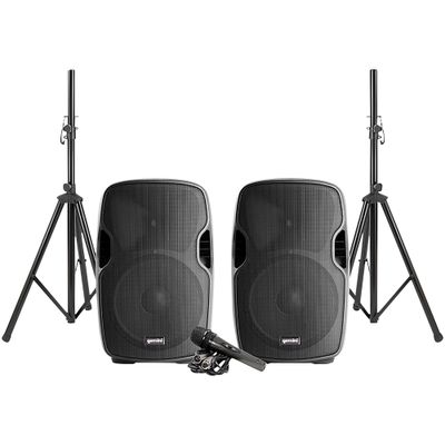 Gemini PA-SYS15 Complete Dual Speaker PA Package