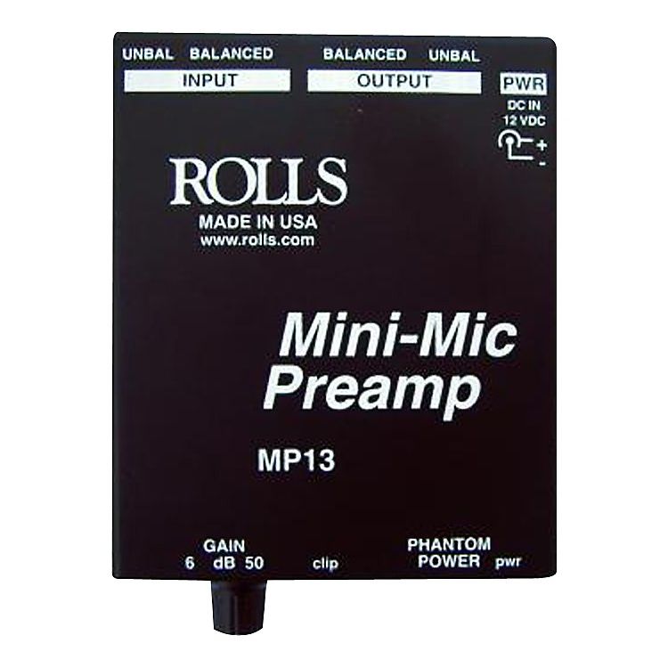 Rolls MP13 Mini-Mic Preamp Rolls MP13 Mini-Mic Preamp
