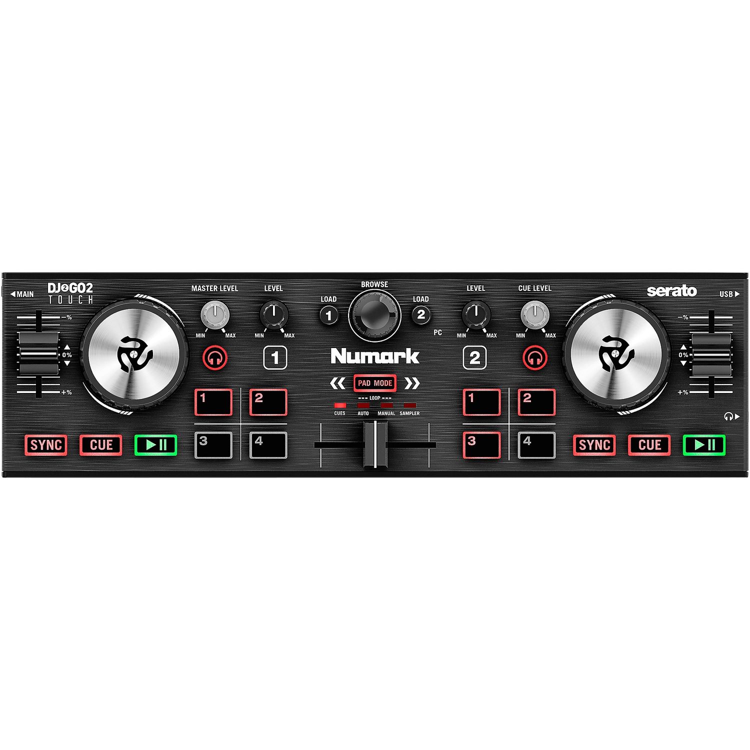 Numark DJ2GO2 Touch Pocket DJ Controller for Serato