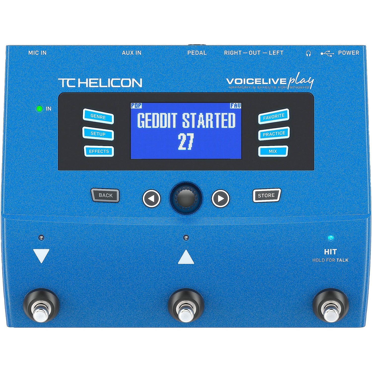 TC Helicon VoiceLive Play Vocal Effects Pedal TC Helicon VoiceLive Play Vocal Effects Pedal