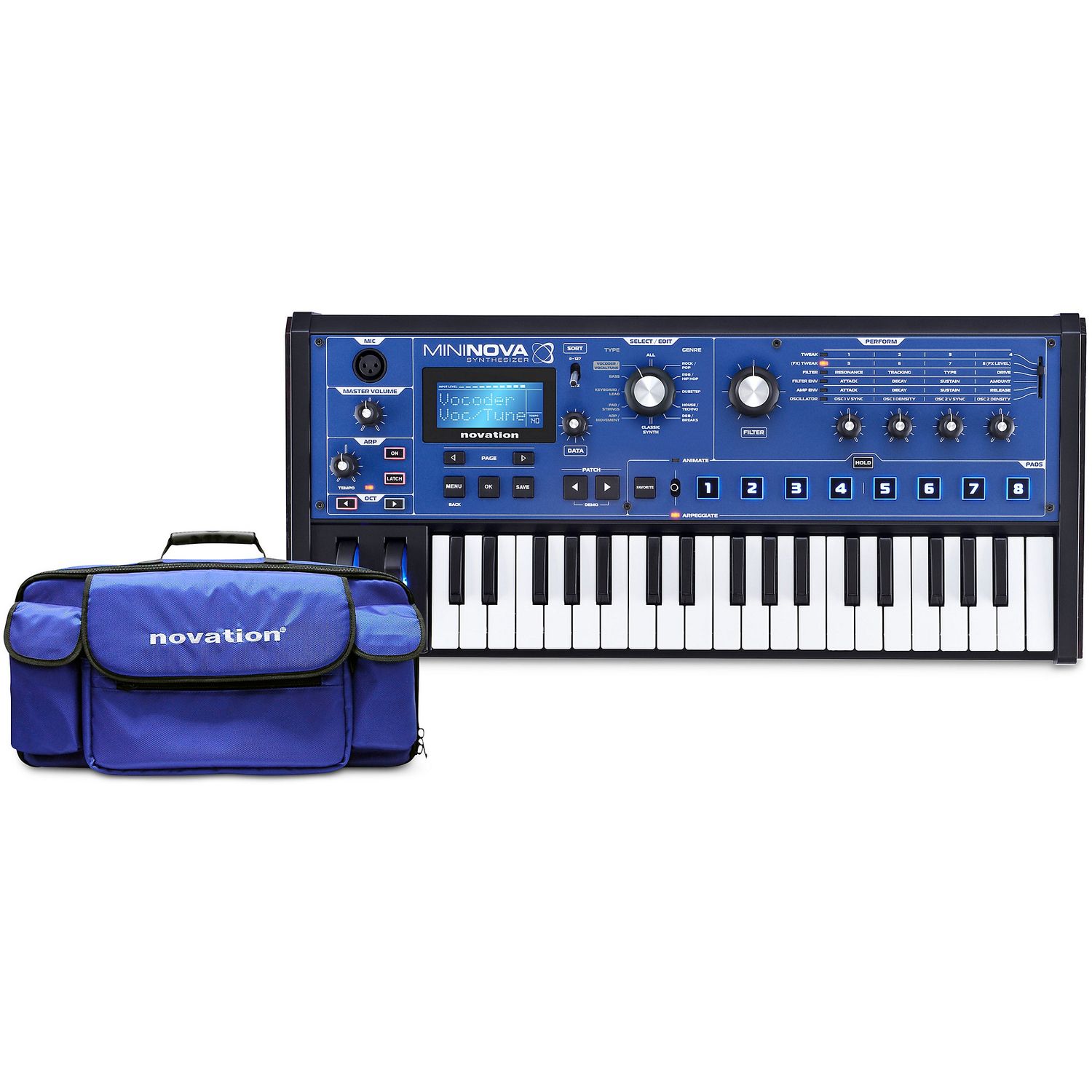 Novation MiniNova Synthesizer with Gig Bag Novation MiniNova Synthesizer with Gig Bag