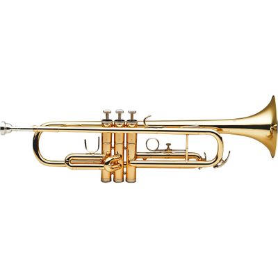 Stagg WS-TR215 Series Student Bb Trumpet Clear Lacquer Yellow Brass Bell Stagg WS-TR215 Series Student Bb Trumpet Clear Lacquer Yellow Brass Bell