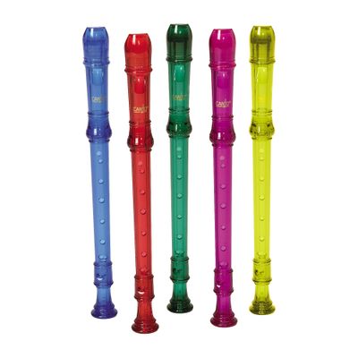 Canto One-Piece Translucent Soprano Recorder with Baroque Fingering