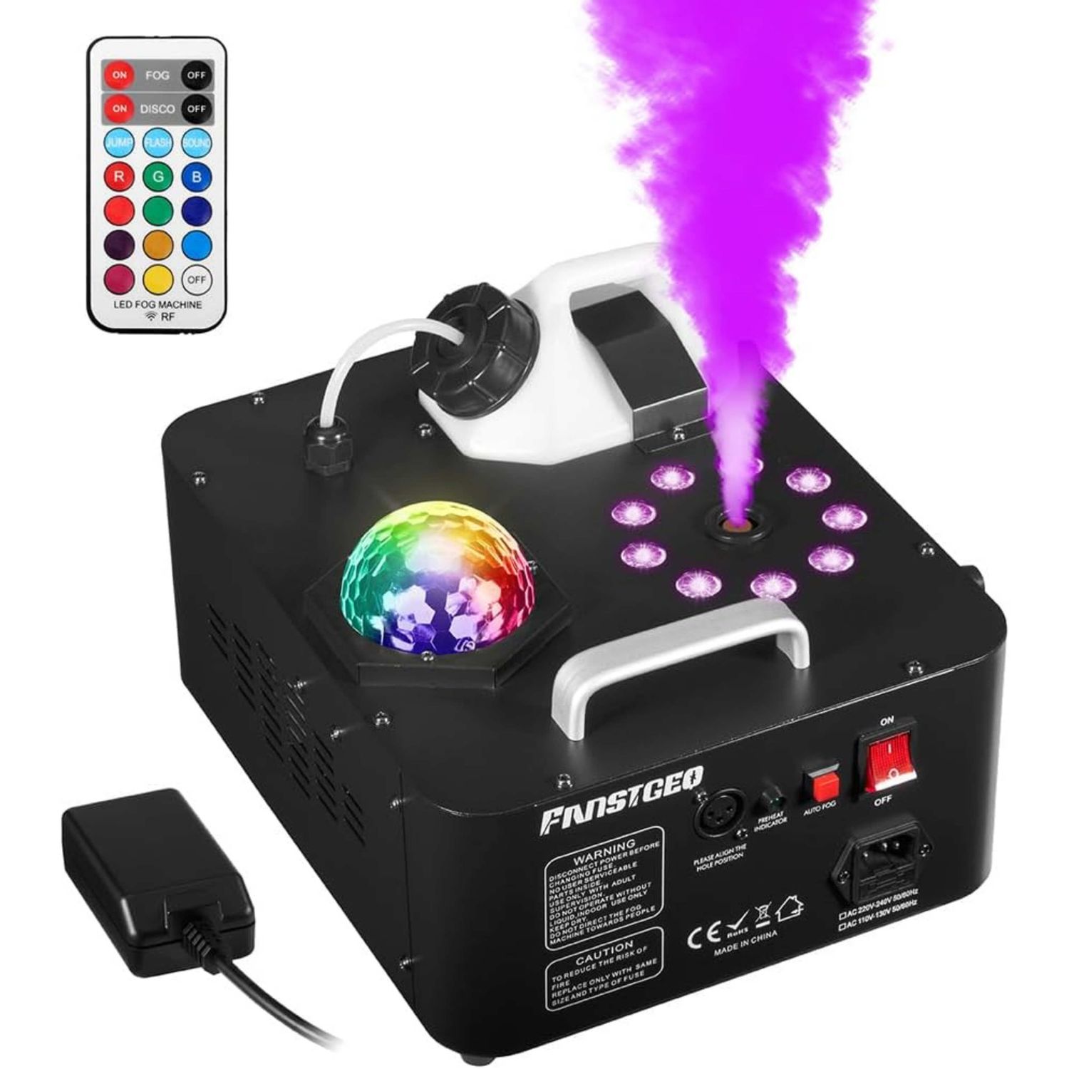 LW Essentials® Basic Fog Machine with RGB Lights
