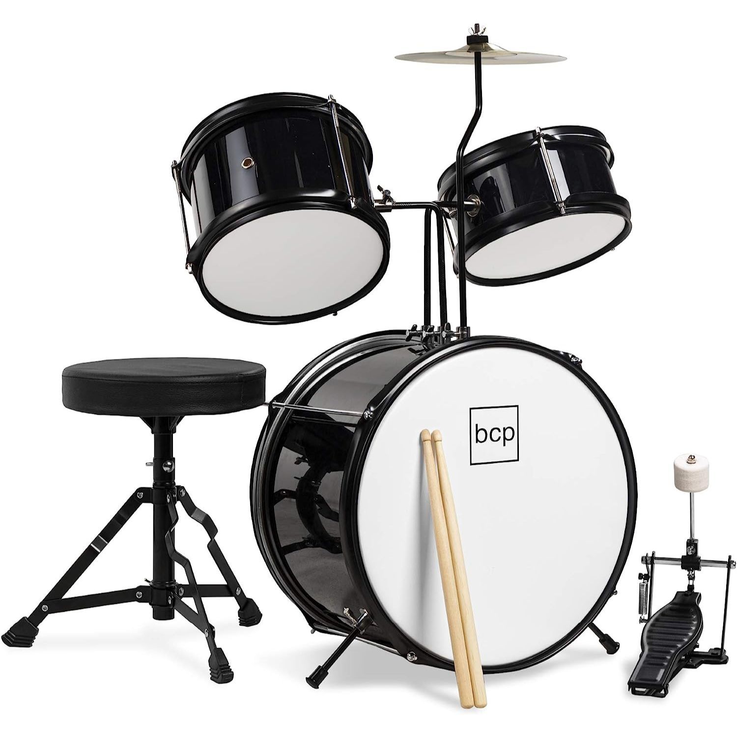 LW Essentials® Basic 3-Piece Junior Kids Drum Set with Hardware LW Essentials® Basic 3-Piece Junior Kids Drum Set with Hardware