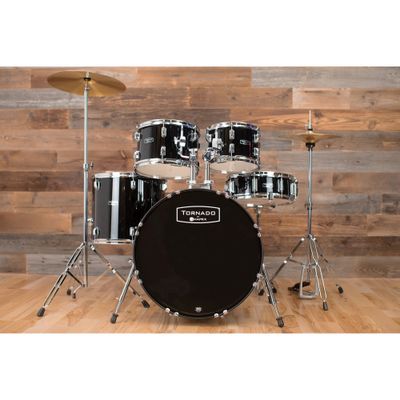 Mapex Tornado 5-Piece Drum Set with Hardware Black Mapex Tornado 5-Piece Drum Set with Hardware Black