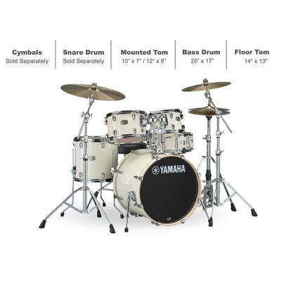 Yamaha Stage Custom Birch 5-Piece Shell Pack With 20-inch Bass Drum