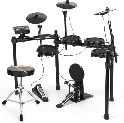 LW Essentials® Premium Electronic Drum Set with Mesh Heads and Bluetooth LW Essentials® Premium Electronic Drum Set with Mesh Heads and Bluetooth