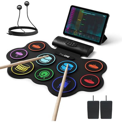 LW Essentials® Premium Kids Electronic 9-Pad Roll-Up Drum Set with Built-in Speaker LW Essentials® Premium Kids Electronic 9-Pad Roll-Up Drum Set with Built-in Speaker