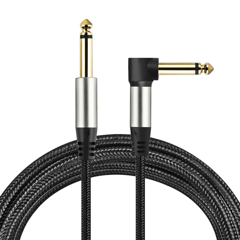LW Essentials® Basic 1/4 in. Standard/Braided TRS Instrument Cable (Straight + Right-Angle)