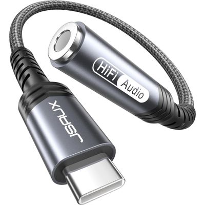 LW Essentials® Basic 3.5mm Female to USB C Audio Adapter Cable LW Essentials® Basic 3.5mm Female to USB C Audio Adapter Cable