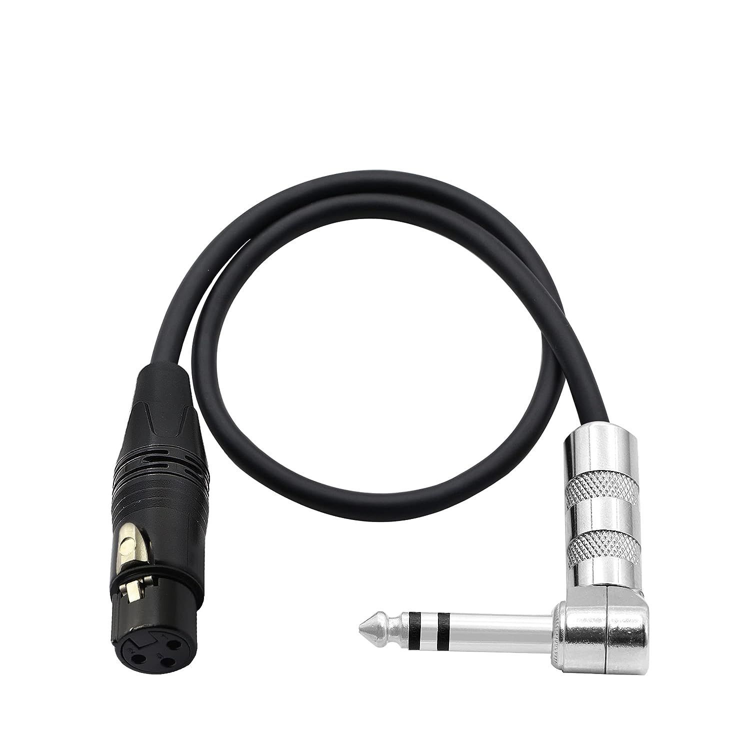 LW Essentials® Basic XLR Female to 1/4 in. Male TRS Stereo Cable (Straight + Right-Angle) LW Essentials® Basic XLR Female to 1/4 in. Male TRS Stereo Cable (Straight + Right-Angle)