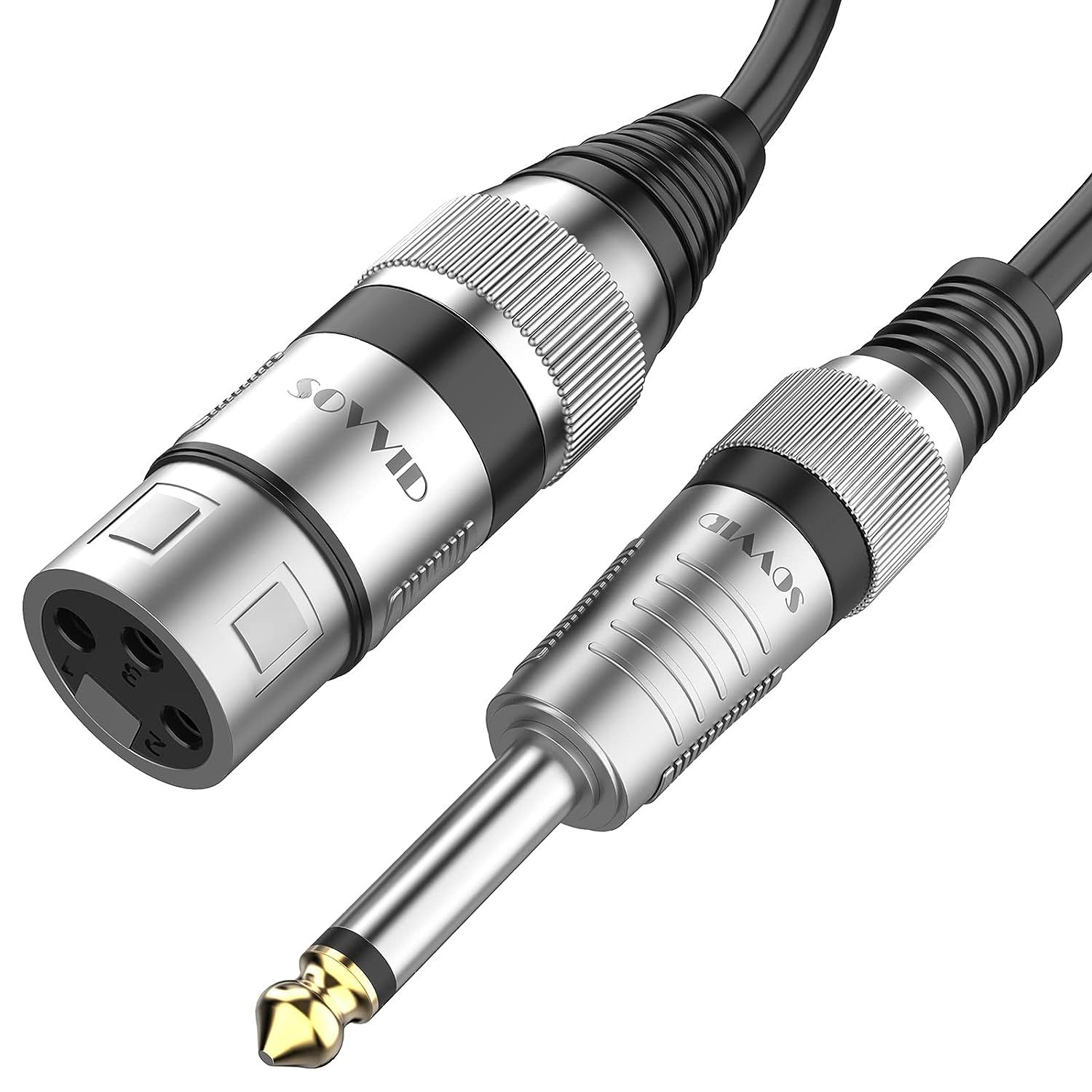 LW Essentials® Basic XLR Female to 1/4 in. Male TS Mono Cable