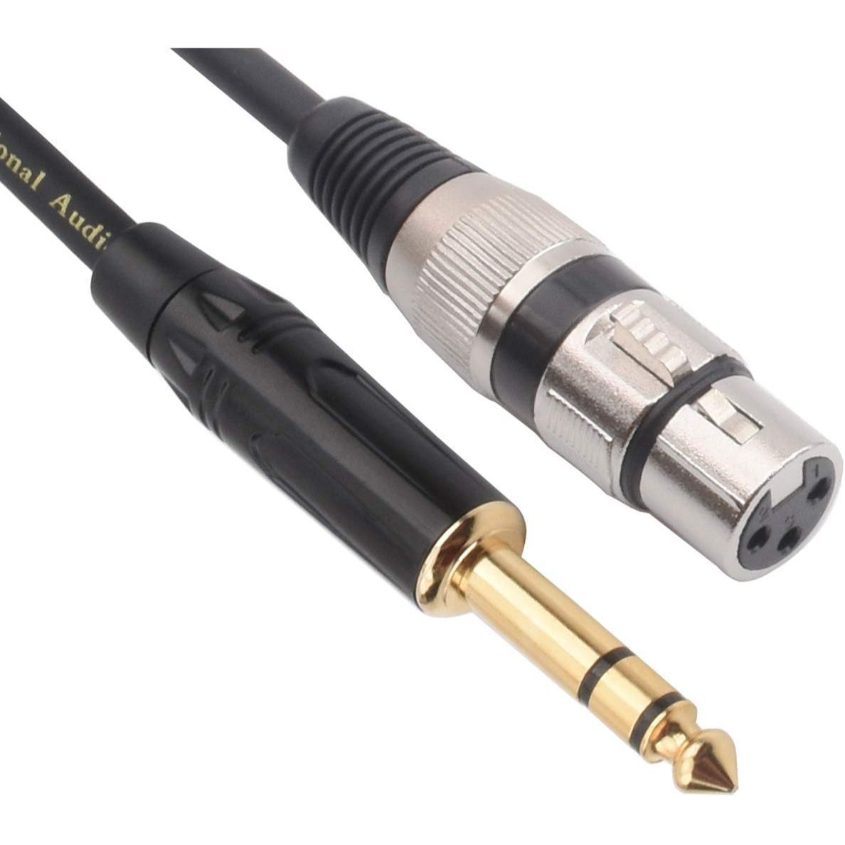 LW Essentials® Basic XLR Female to 1/4 in. Male TRS Stereo Cable