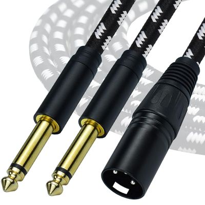 LW Essentials® Basic XLR Male to Dual 1/4 in. Male TS Mono Cable LW Essentials® Basic XLR Male to Dual 1/4 in. Male TS Mono Cable