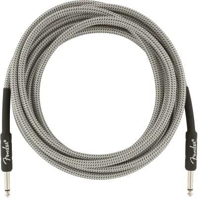 Prestige Picks® 1/4 in. Braided TS Mono Instrument Cable - Grey Prestige Picks® 1/4 in. Braided TS Mono Instrument Cable - Grey