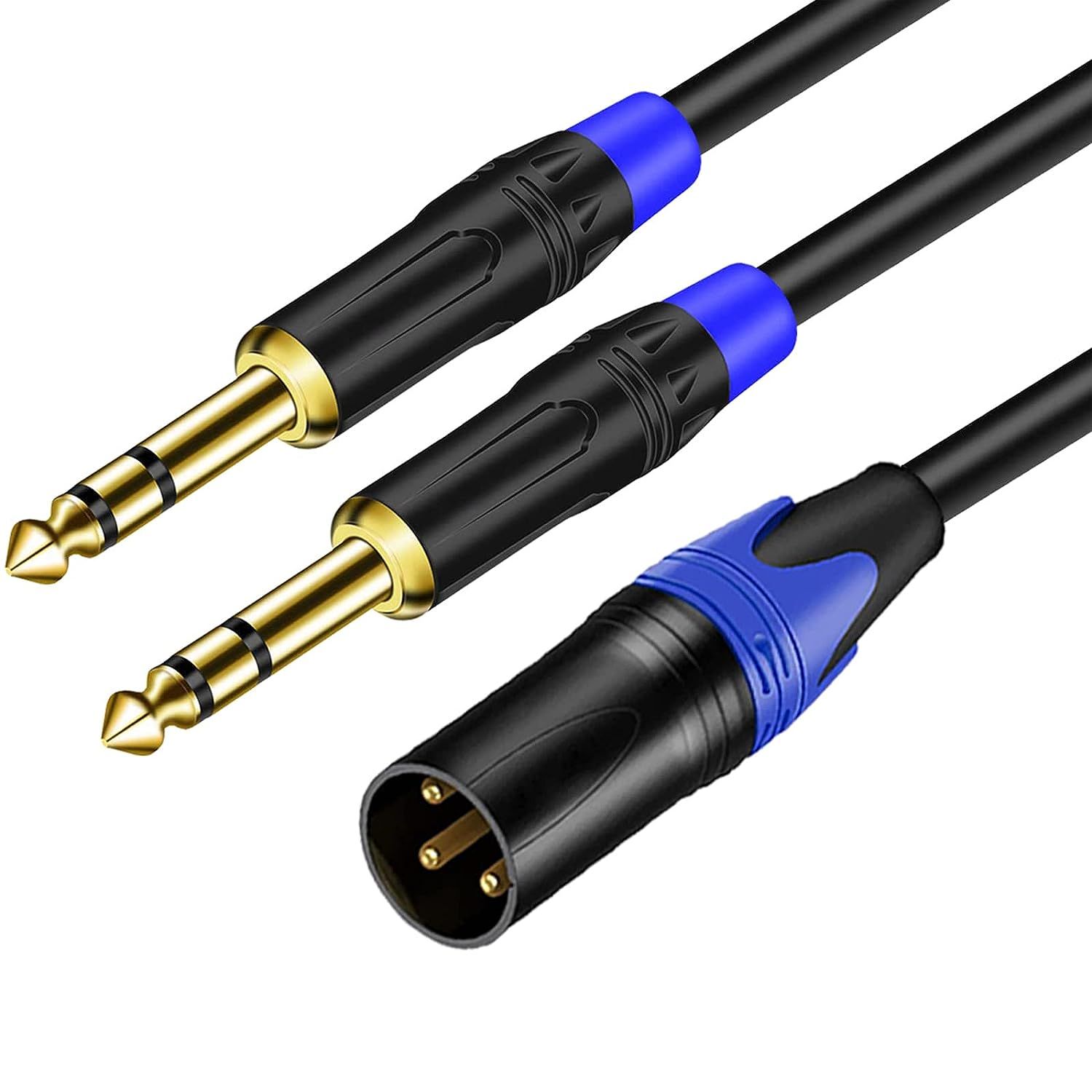 LW Essentials® Basic XLR Male to Dual 1/4 in. Male TRS Stereo Cable LW Essentials® Basic XLR Male to Dual 1/4 in. Male TRS Stereo Cable