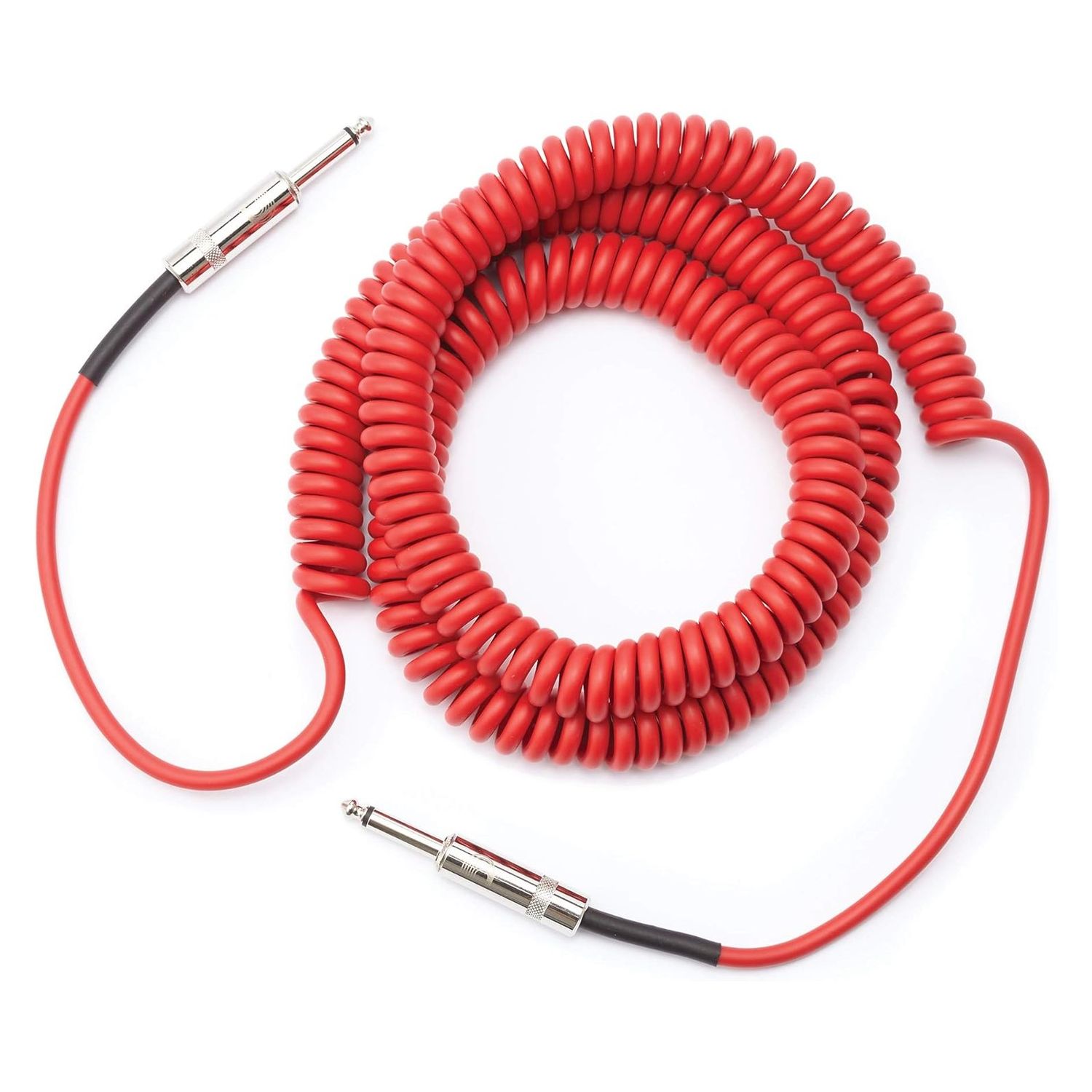 Prestige Picks® 1/4 in. Coiled TS Mono Instrument Cable - Red Prestige Picks® 1/4 in. Coiled TS Mono Instrument Cable - Red