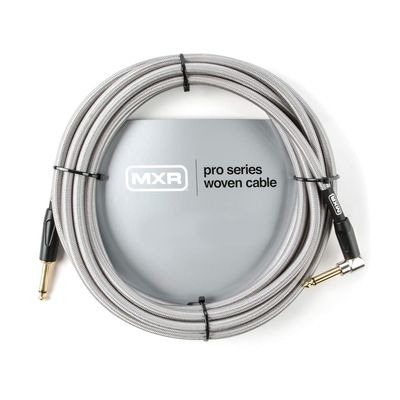 Prestige Picks® 1/4 in. Braided TS Mono Instrument Cable (Straight + Right-Angle) - Grey Prestige Picks® 1/4 in. Braided TS Mono Instrument Cable (Straight + Right-Angle) - Grey