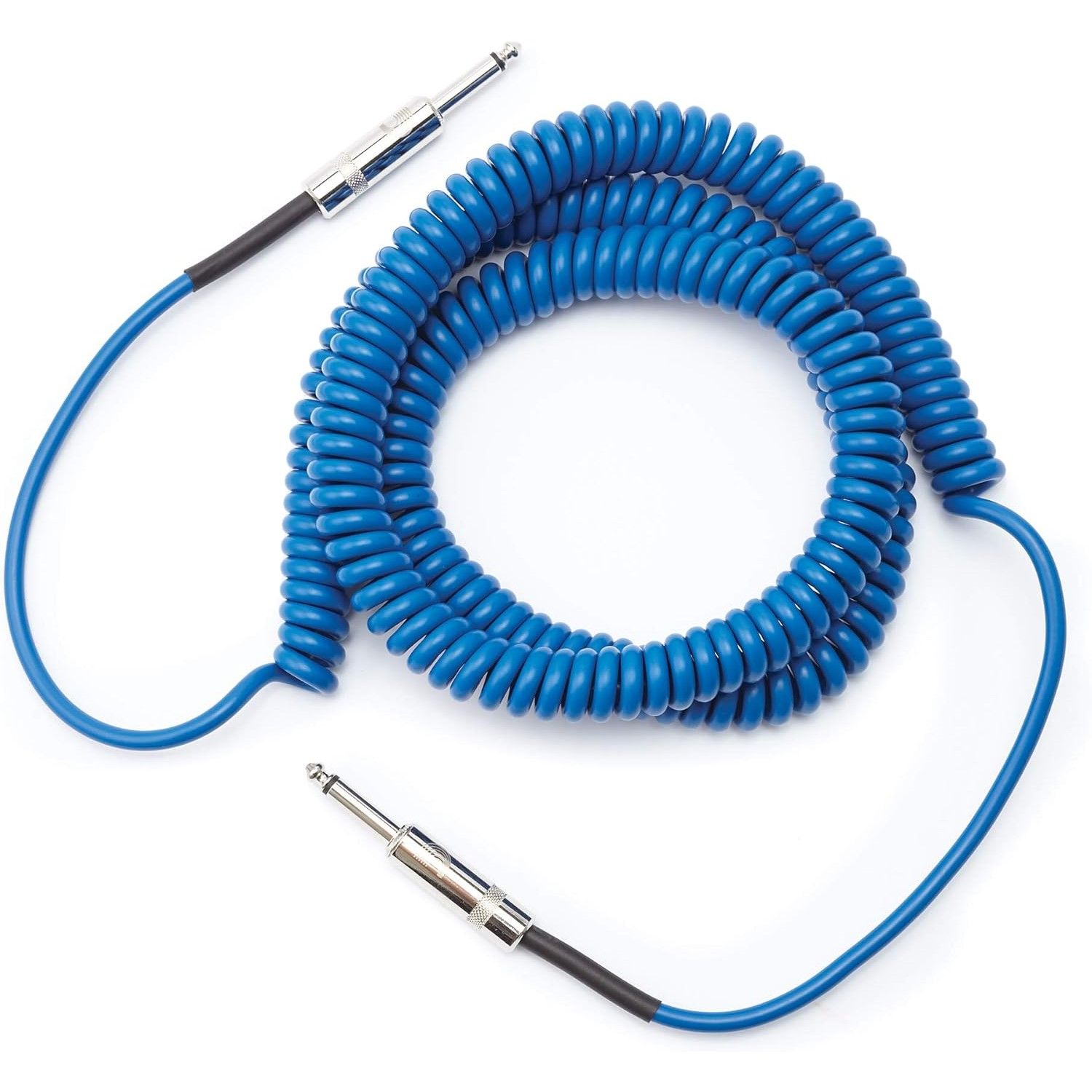 Prestige Picks® 1/4 in. Coiled TS Mono Instrument Cable - Blue