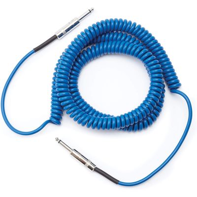 Prestige Picks® 1/4 in. Coiled TS Mono Instrument Cable - Blue Prestige Picks® 1/4 in. Coiled TS Mono Instrument Cable - Blue