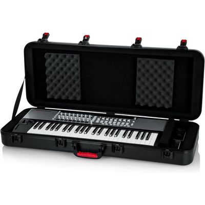 Gator Keyboard Hard Shell Case with Wheels & TSA-Approved Locks