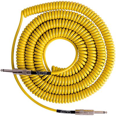 Prestige Picks® 1/4 in. Coiled TS Mono Instrument Cable - Yellow Prestige Picks® 1/4 in. Coiled TS Mono Instrument Cable - Yellow