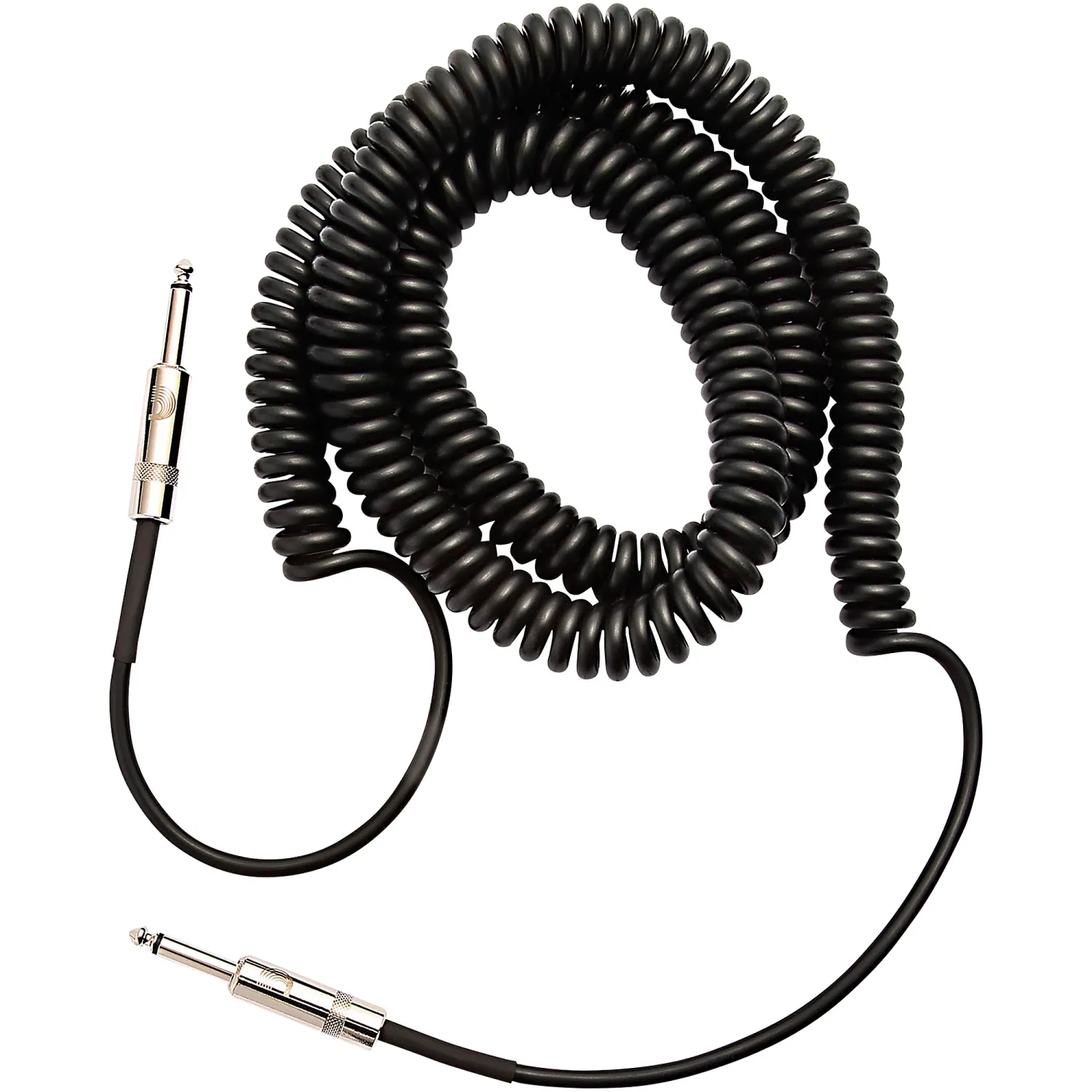 Prestige Picks® 1/4 in. Coiled TS Mono Instrument Cable - Black