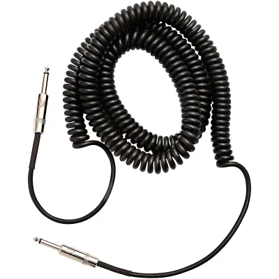Prestige Picks® 1/4 in. Coiled TS Mono Instrument Cable - Black Prestige Picks® 1/4 in. Coiled TS Mono Instrument Cable - Black