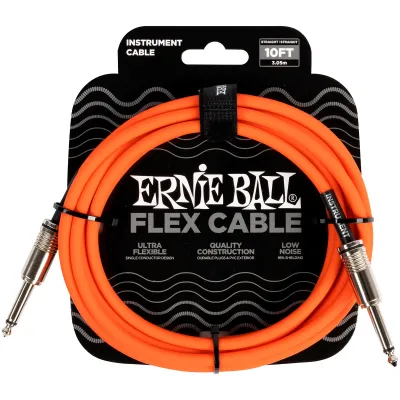 Prestige Picks® 1/4 in. Standard TS Mono Instrument Cable - Orange