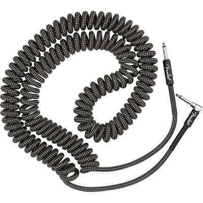 Prestige Picks® 1/4 in. Coiled TS Mono Instrument Cable (Straight + Right-Angle) - Grey Prestige Picks® 1/4 in. Coiled TS Mono Instrument Cable (Straight + Right-Angle) - Grey
