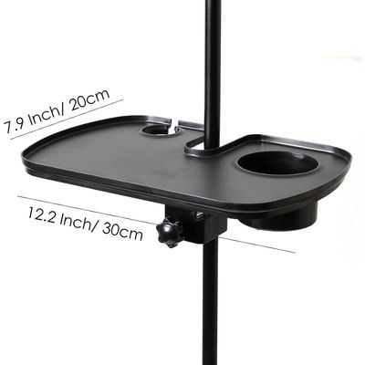 LW Essentials® Basic Tray for Microphone Stand with Mic & Drink Holder