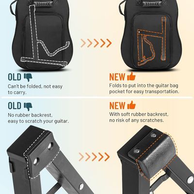 LW Essentials® Premium Collapsible Guitar Stand - A-Frame