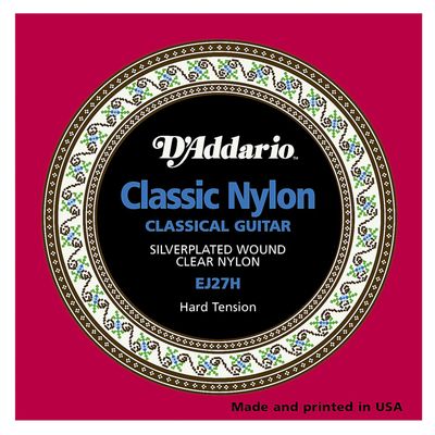 D'Addario EJ27H Classical Guitar Strings Hard Tension
