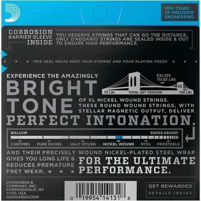 D'Addario EXL130 Nickel Extra Super Light Electric Guitar Strings