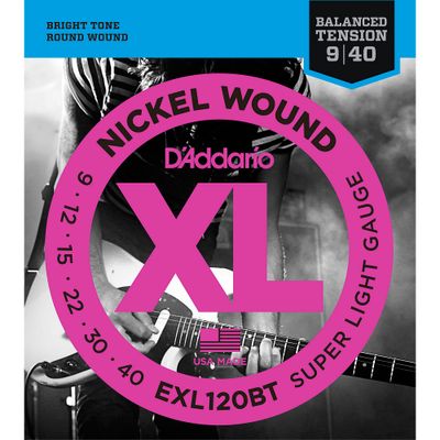 D'Addario EXL120BT Balanced Tension X-Lite Electric Guitar Strings Single-Pack