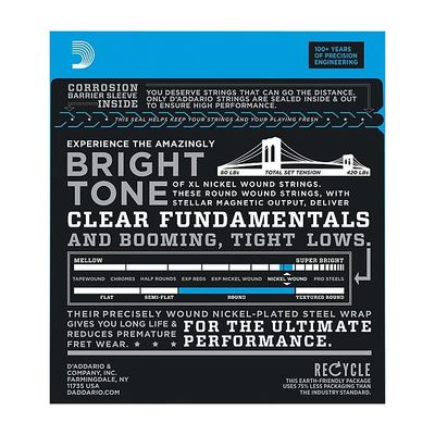 D'Addario XL165-5 5-String Nickel Wound Bass Guitar Strings