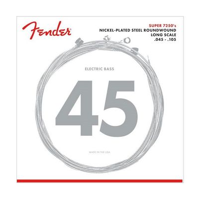Fender 7250M Nickel Plated Steel Long Scale 4-String Bass Strings Fender 7250M Nickel Plated Steel Long Scale 4-String Bass Strings