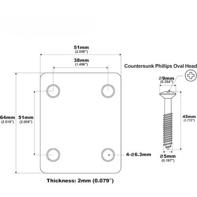 LW Essentials® Basic Neck Base Plate 4 Hole
